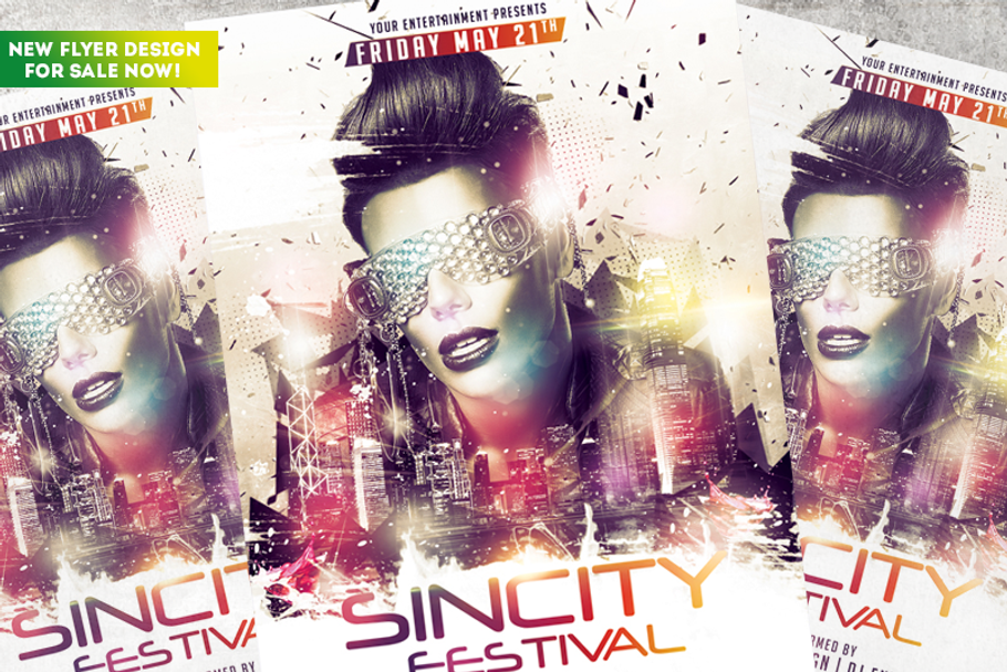Sincity Festival in Flyer Templates - product preview 8