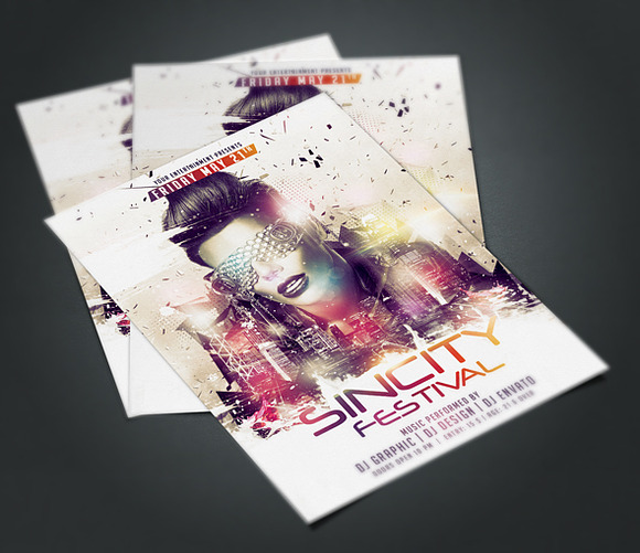 Sincity Festival in Flyer Templates - product preview 1