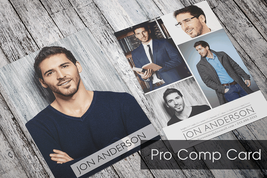 Pro Comp Card Template in Flyer Templates - product preview 8