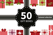 Vector gift boxes bundle