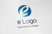 Letter E logo vector icon