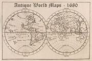 Antique World Maps - 1680
