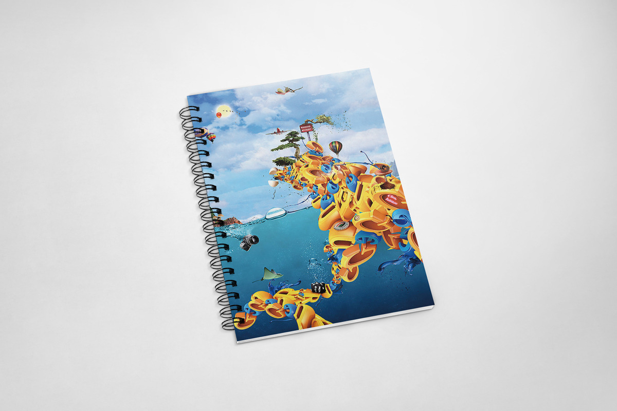 A5 Notebook Mock-Up in Print Mockups - product preview 8