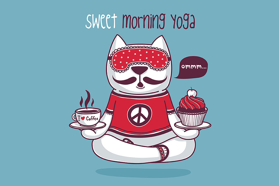 Sweet Morning Yoga in Illustrations - product preview 8