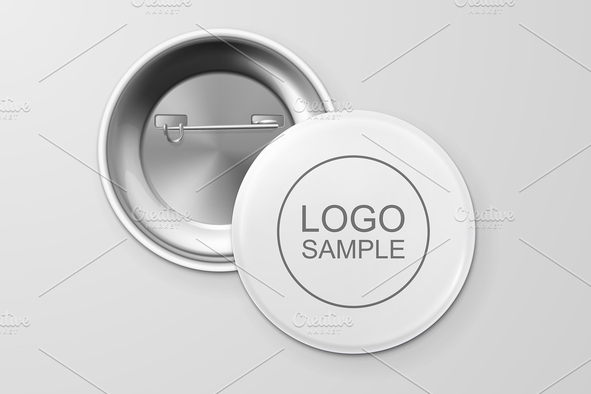 Vector button badges.  in Product Mockups - product preview 8