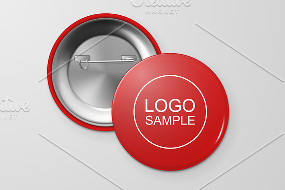 Vector button badges.  in Product Mockups - product preview 2