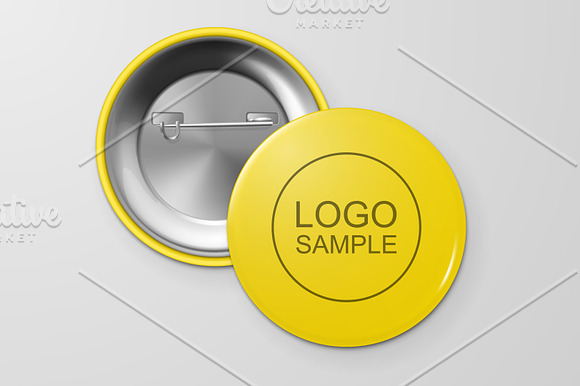 Vector button badges.  in Product Mockups - product preview 4