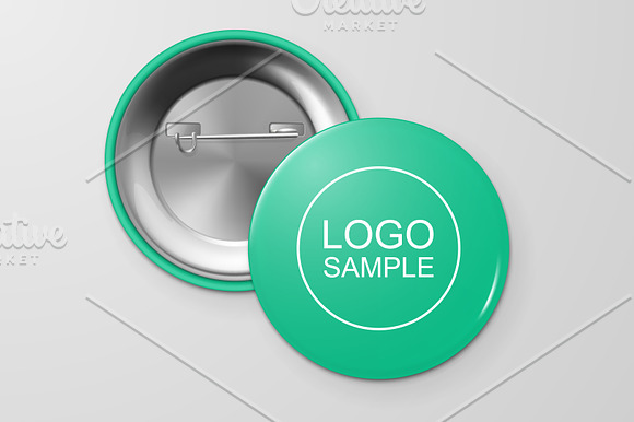 Vector button badges.  in Product Mockups - product preview 7