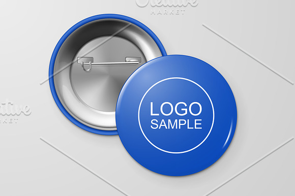 Vector button badges.  in Product Mockups - product preview 9