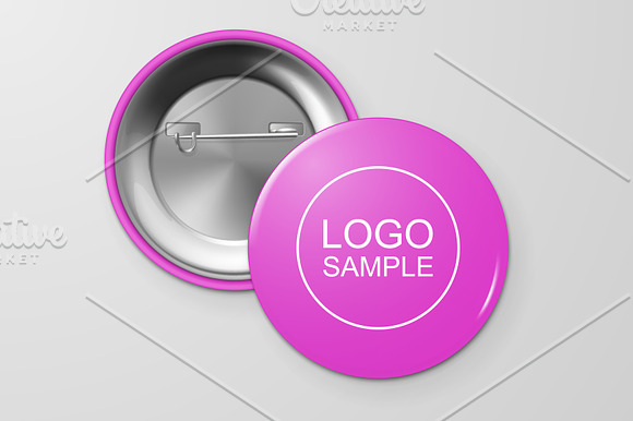 Vector button badges.  in Product Mockups - product preview 11