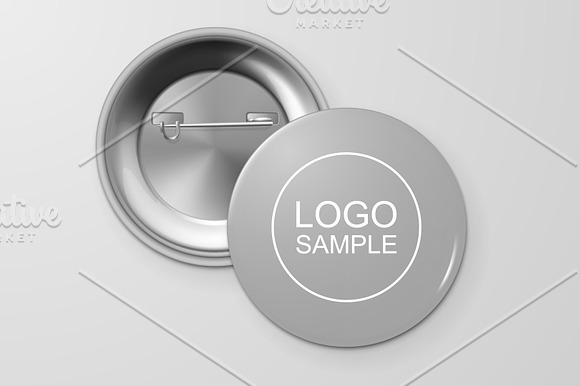 Vector button badges.  in Product Mockups - product preview 12