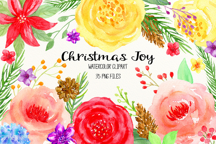 Watercolor Christmas Joy