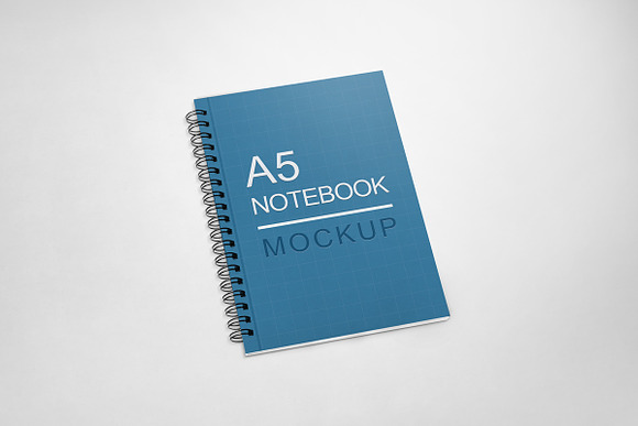 A5 Notebook Mock-Up in Print Mockups - product preview 1