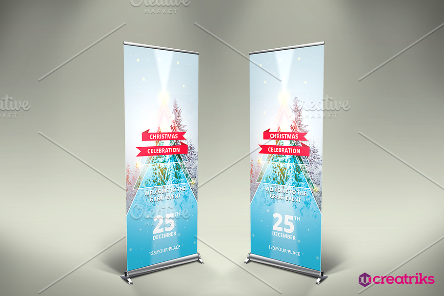 Christmas Up Banner - v056 in Flyer Templates - product preview 8