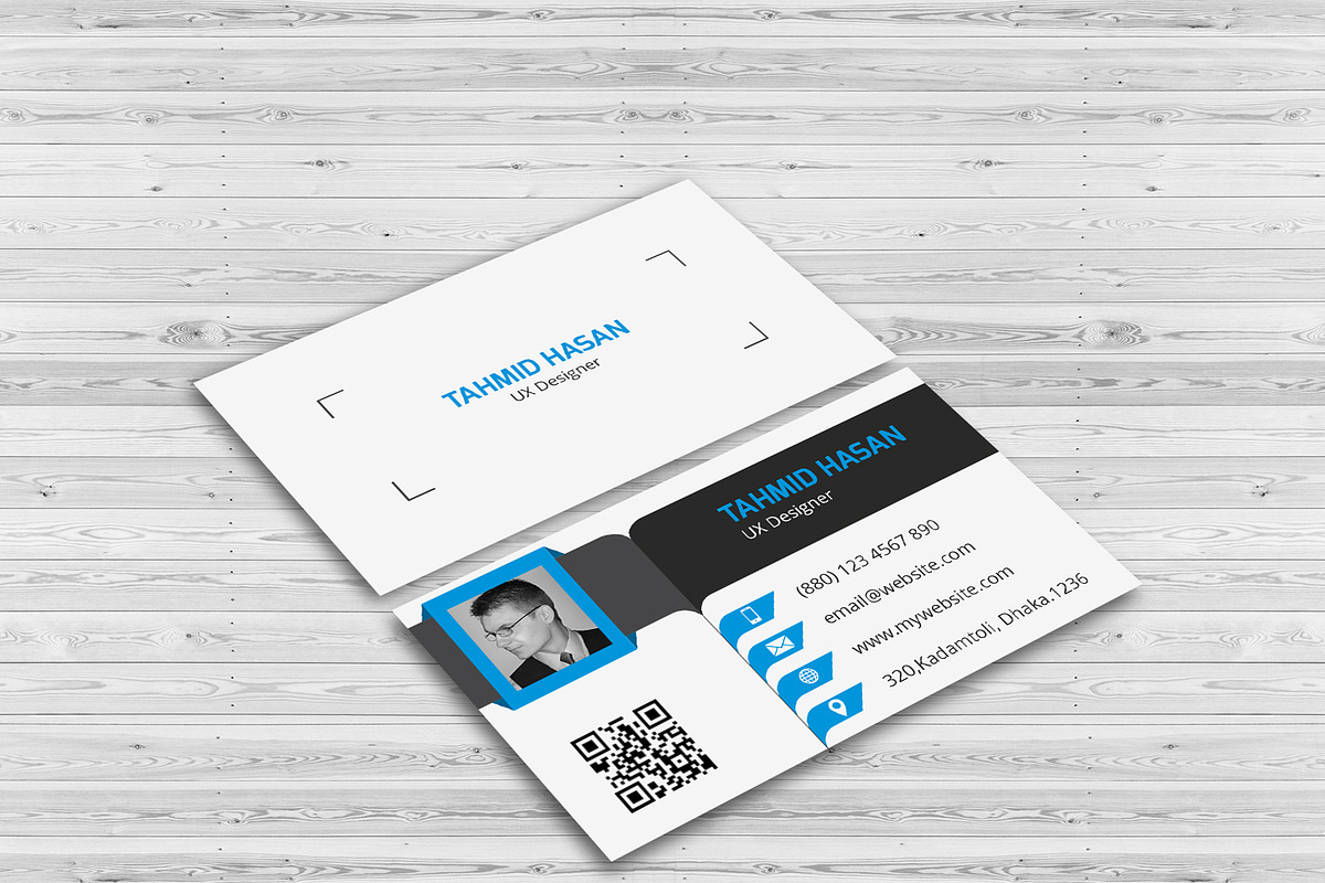 Corporate Personal Business Card in Business Card Templates - product preview 8