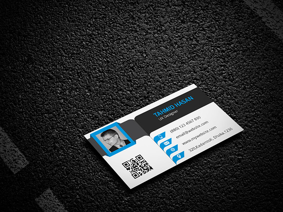 Corporate Personal Business Card in Business Card Templates - product preview 1