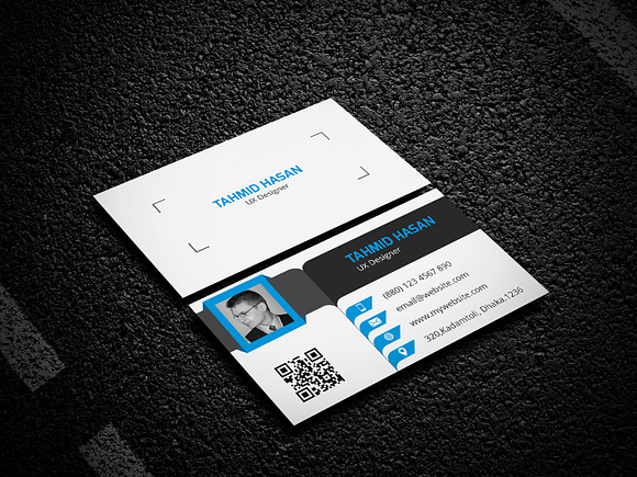 Corporate Personal Business Card in Business Card Templates - product preview 3
