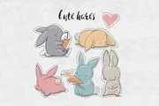 5 cute hares