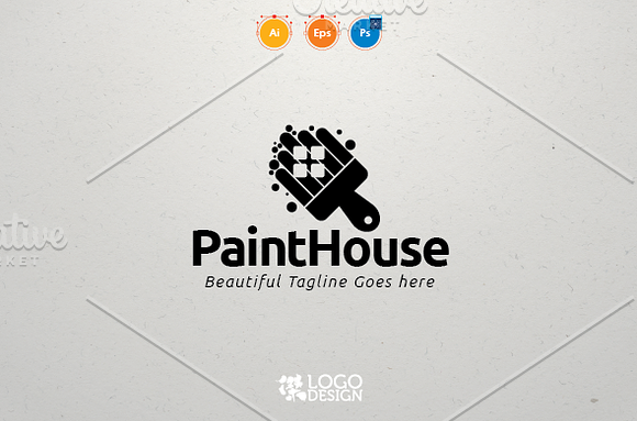 Paint House in Logo Templates - product preview 1