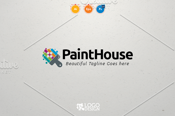 Paint House in Logo Templates - product preview 2