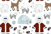  eskimo characters pattern