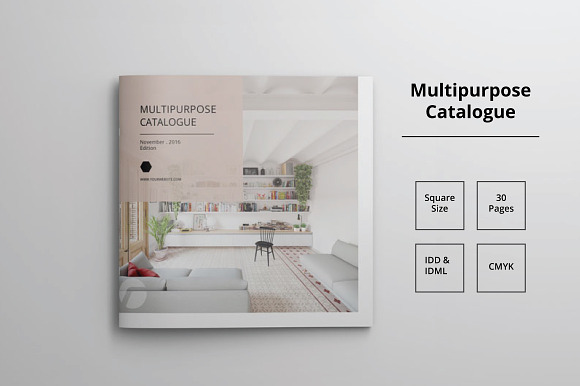 Square Catalogue Template Vol.I in Brochure Templates - product preview 9
