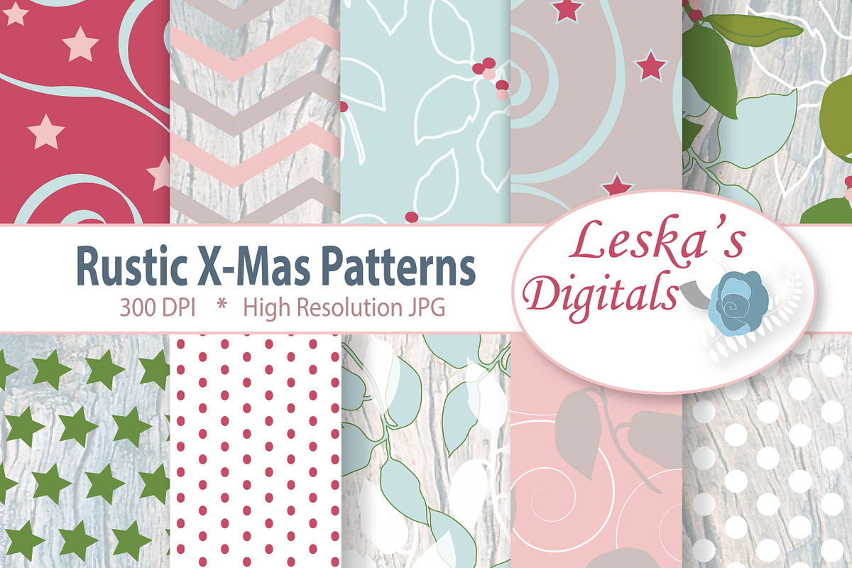 Rustic Christmas In The Woods in Patterns - product preview 8