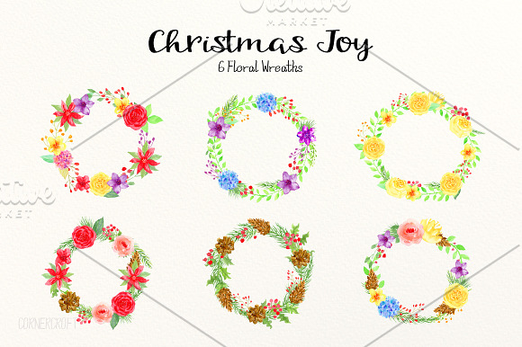 Watercolor Bundle Christmas Joy in Illustrations - product preview 2