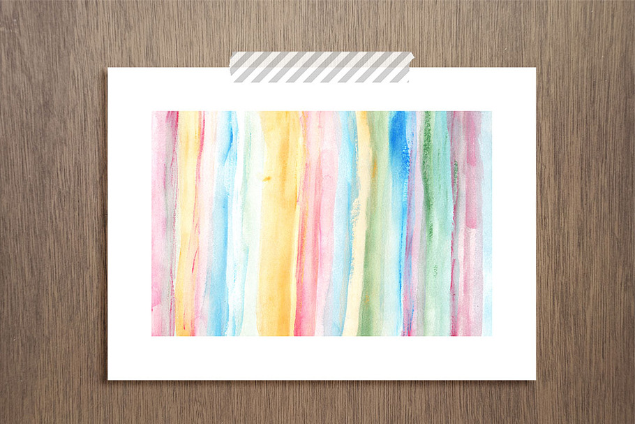 hand painted watercolor art print in Objects - product preview 8