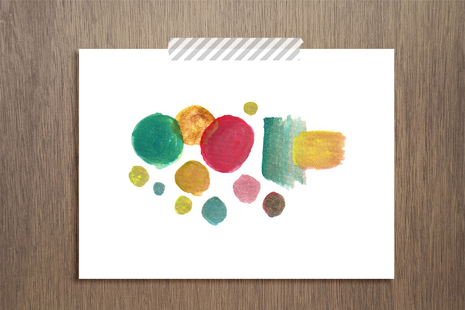 hand painted watercolor art print in Objects - product preview 8