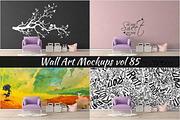 Wall Mockup - Sticker Mockup Vol 85