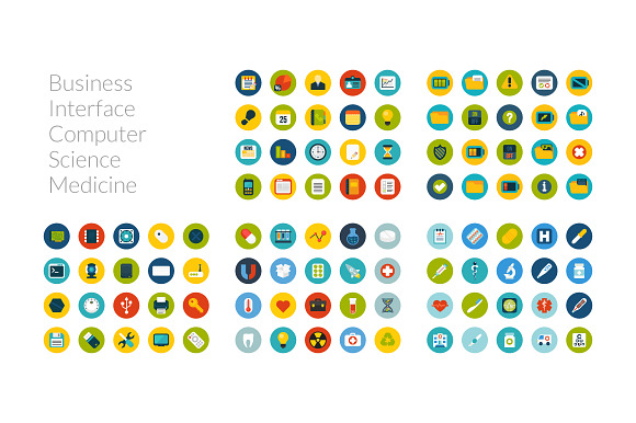 300 Flat Icons - Part One in Calendar Icons - product preview 2