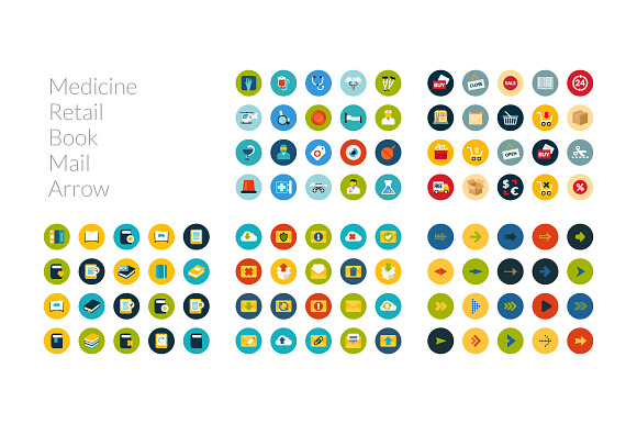 300 Flat Icons - Part One in Calendar Icons - product preview 3