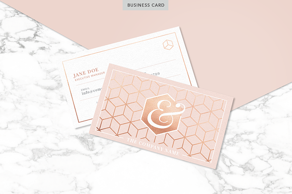 ROSE GOLD | Identity Kit in Stationery Templates - product preview 1