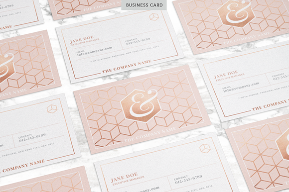 ROSE GOLD | Identity Kit in Stationery Templates - product preview 2