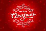 Merry Christmas lettering cards