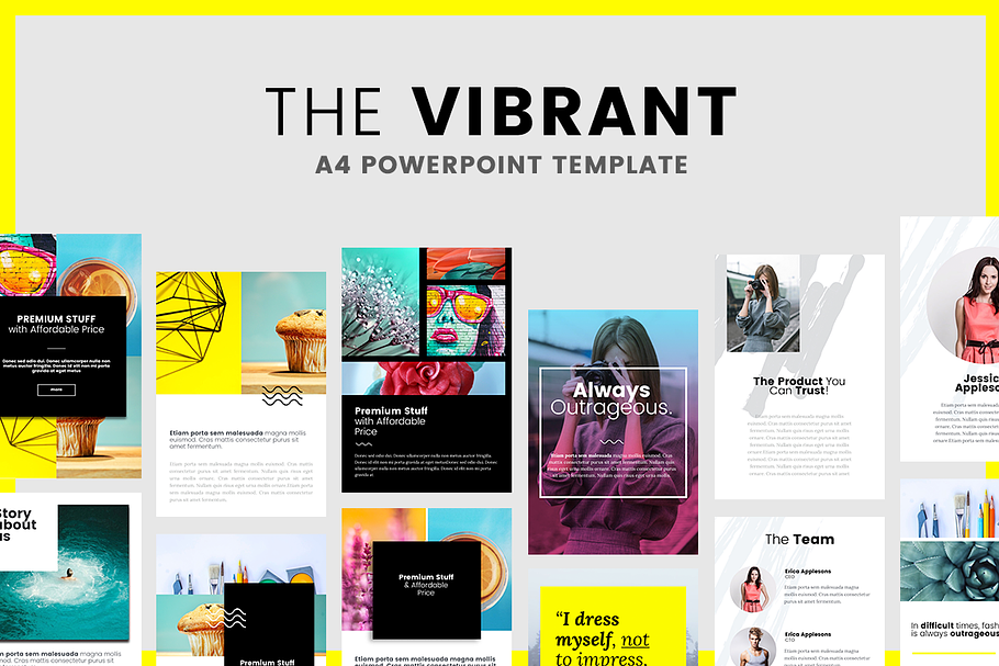 Vibrant - A4 Printable - PowerPoint in PowerPoint Templates - product preview 8