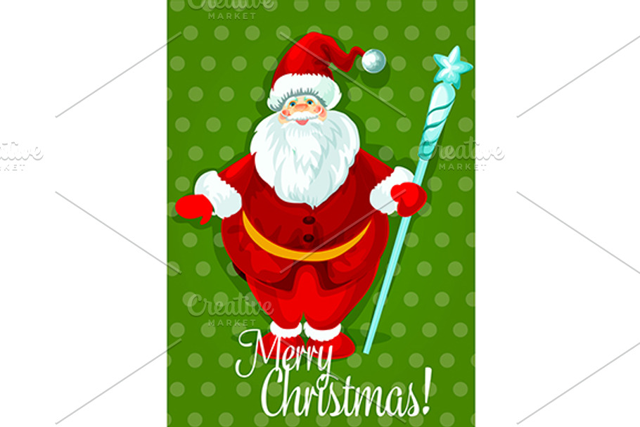 Santa Claus Christmas poster in Graphics - product preview 8