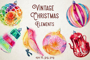 Vintage Christmas Elements