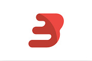 Flat Letter B Logo