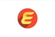Flat Letter E Logo