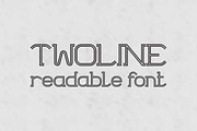 Twoline font two line symbols