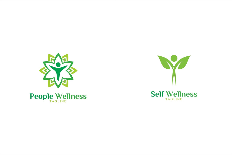 10 Wellness Logo Bundle #1 in Logo Templates - product preview 8