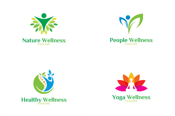 10 Wellness Logo Bundle #1 in Logo Templates - product preview 2