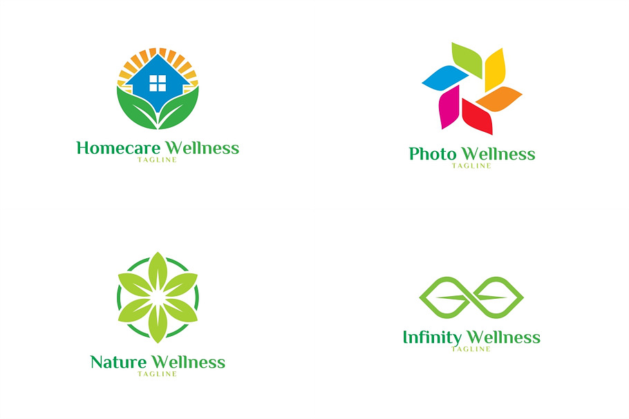 10 Wellness Logo Bundle #4 in Logo Templates - product preview 8