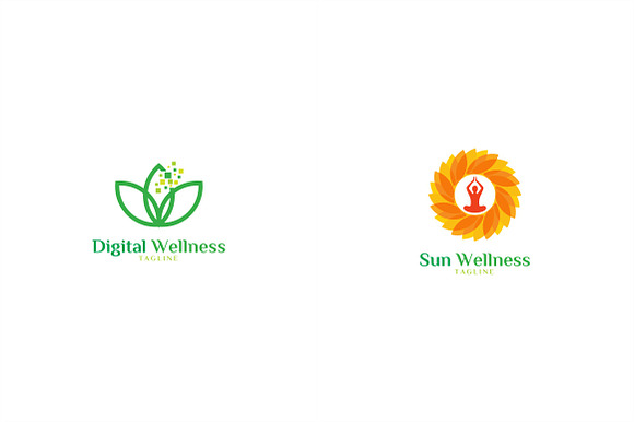 10 Wellness Logo Bundle #4 in Logo Templates - product preview 2