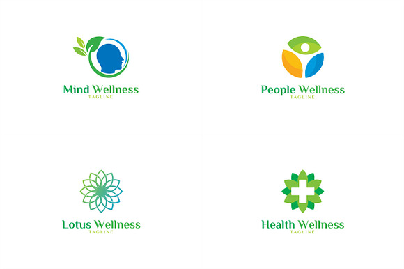 10 Wellness Logo Bundle #2 in Logo Templates - product preview 2