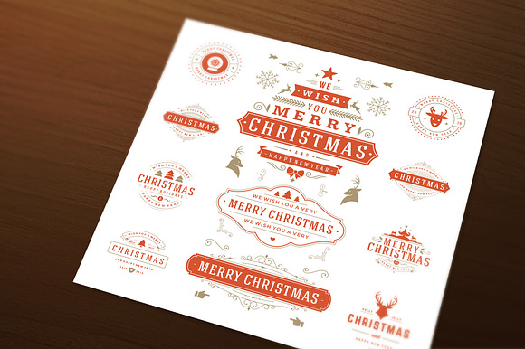 10 Christmas Logos and Badges in Logo Templates - product preview 1