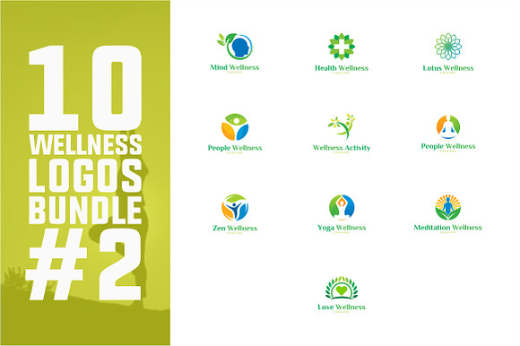 10 Wellness Logo Bundle #2 in Logo Templates - product preview 3
