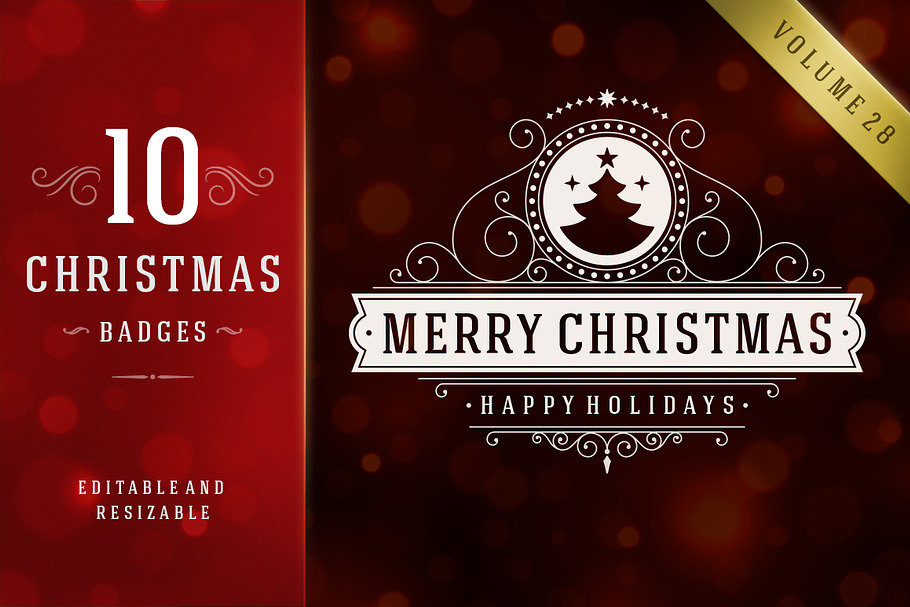 10 Christmas Logos and Badges in Logo Templates - product preview 8